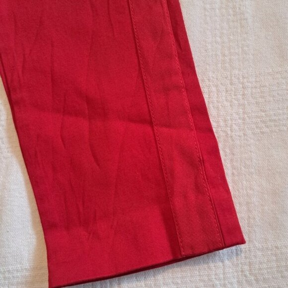 Janie and Jack girls size 4 red pants with stretch. Side zipper, adjustable 2018 - Picture 2 of 7